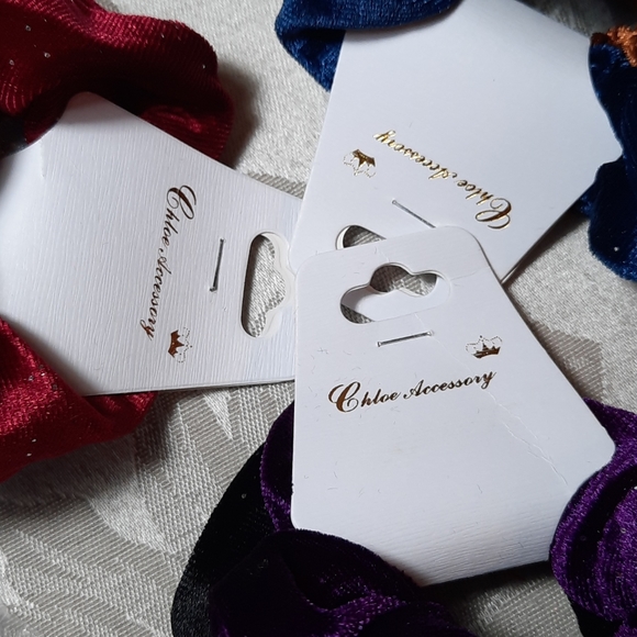 Velvet/Velour Scrunchie HairTie A DOZEN Jewel Tone - Picture 5 of 5